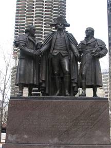 Statue of Robert Morris, George Washington & Haym Solomon by angkohl26.